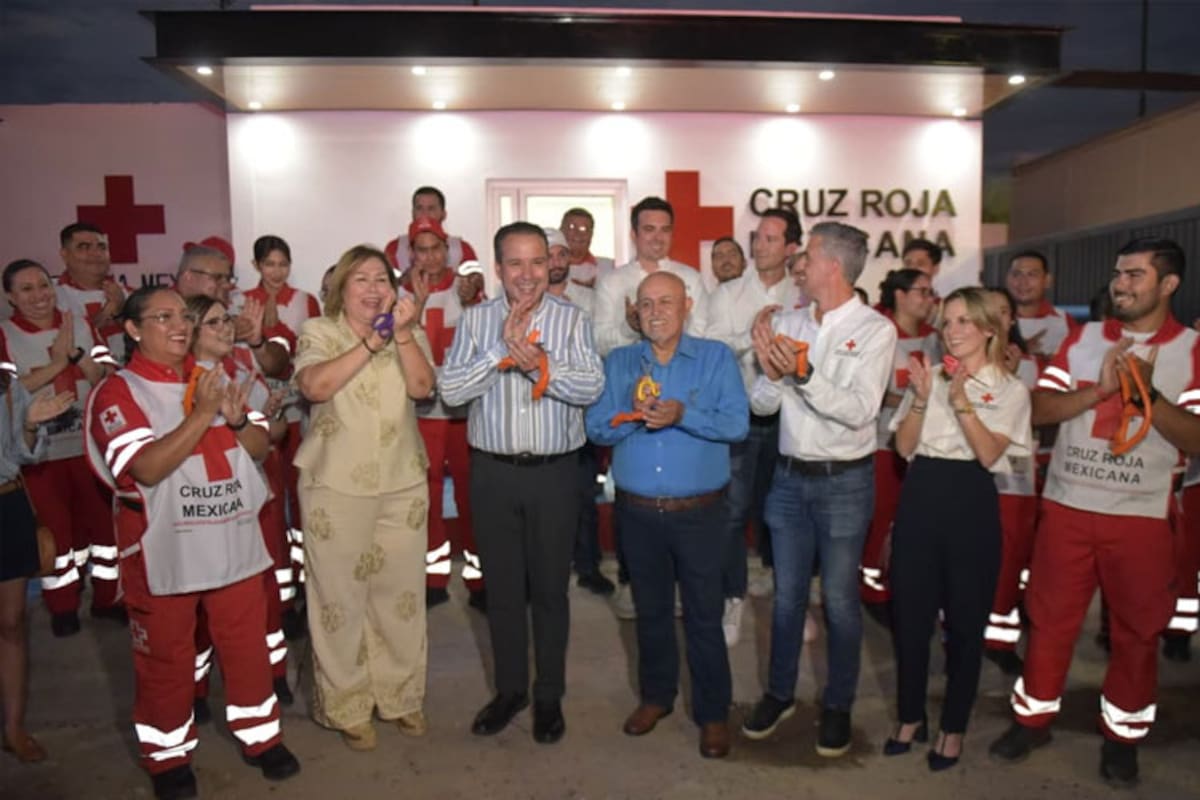 Entrega Astiazarán rehabilitación de Cruz Roja base Sur con presupuesto Creces