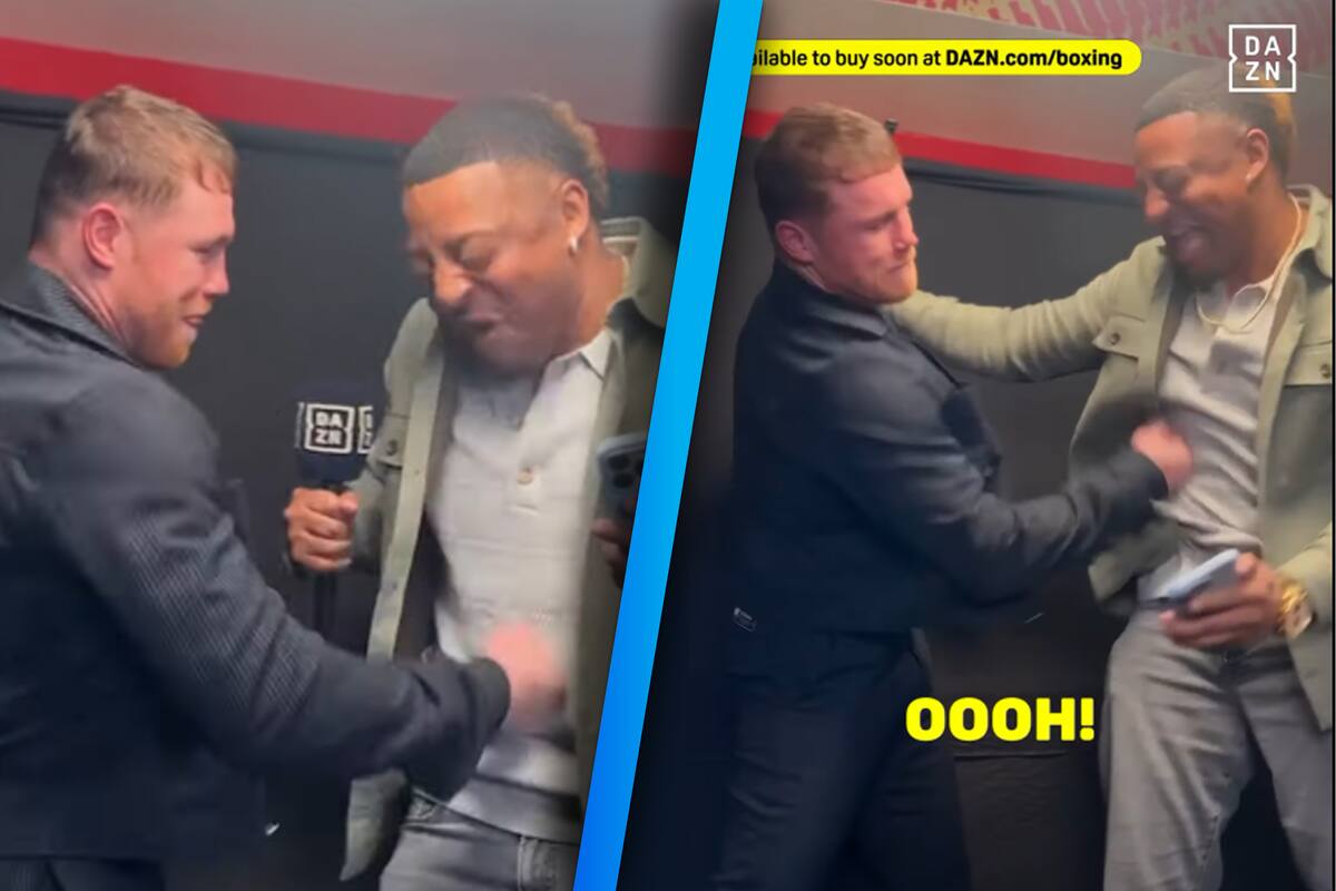 ‘Canelo’ Álvarez cree que es mejor que Julio César Chávez y “golpea” a reportero en dinámica de DAZN