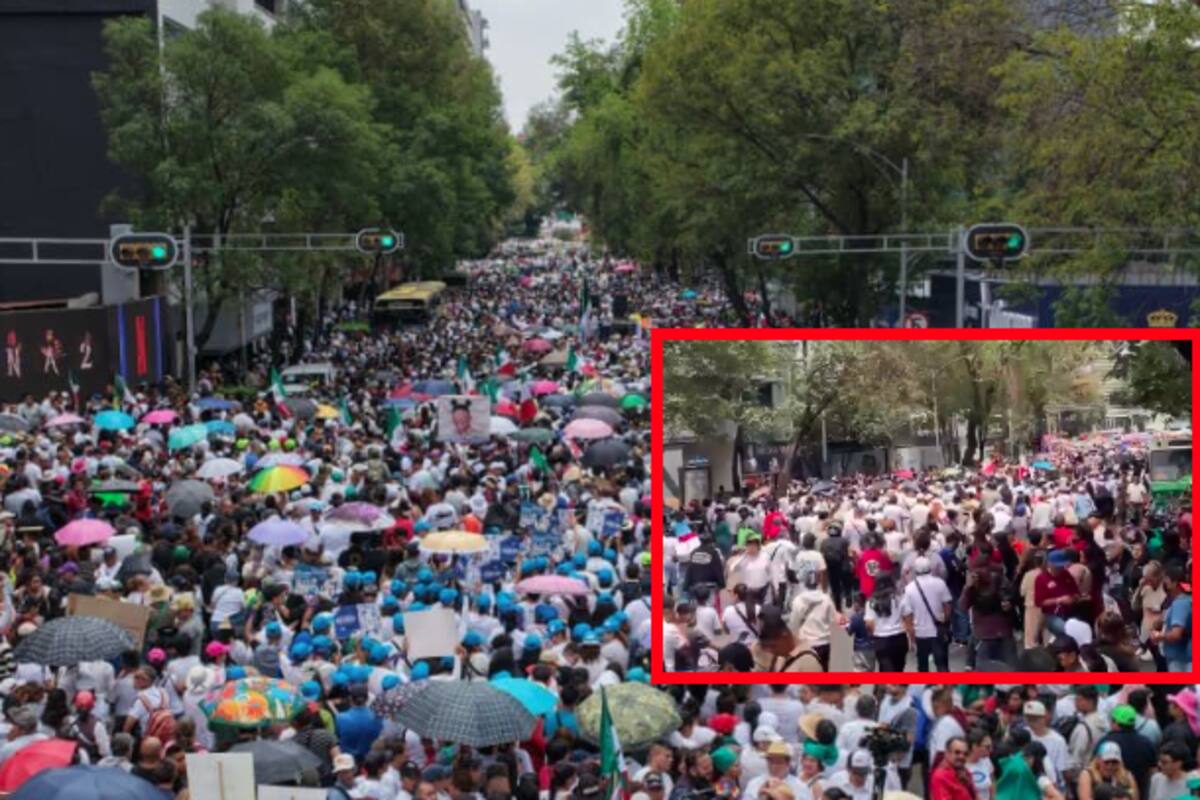 Miles marchan en CDMX contra el Gobierno entre gritos de “¡Fuera Morena!" y denuncias por falta de medicinas