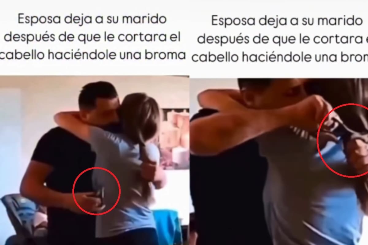 “La abrazó para pasarle una máquina que le cortó todo el cabello”: Hombre desata indignación por la pesada broma que le hizo a su esposa