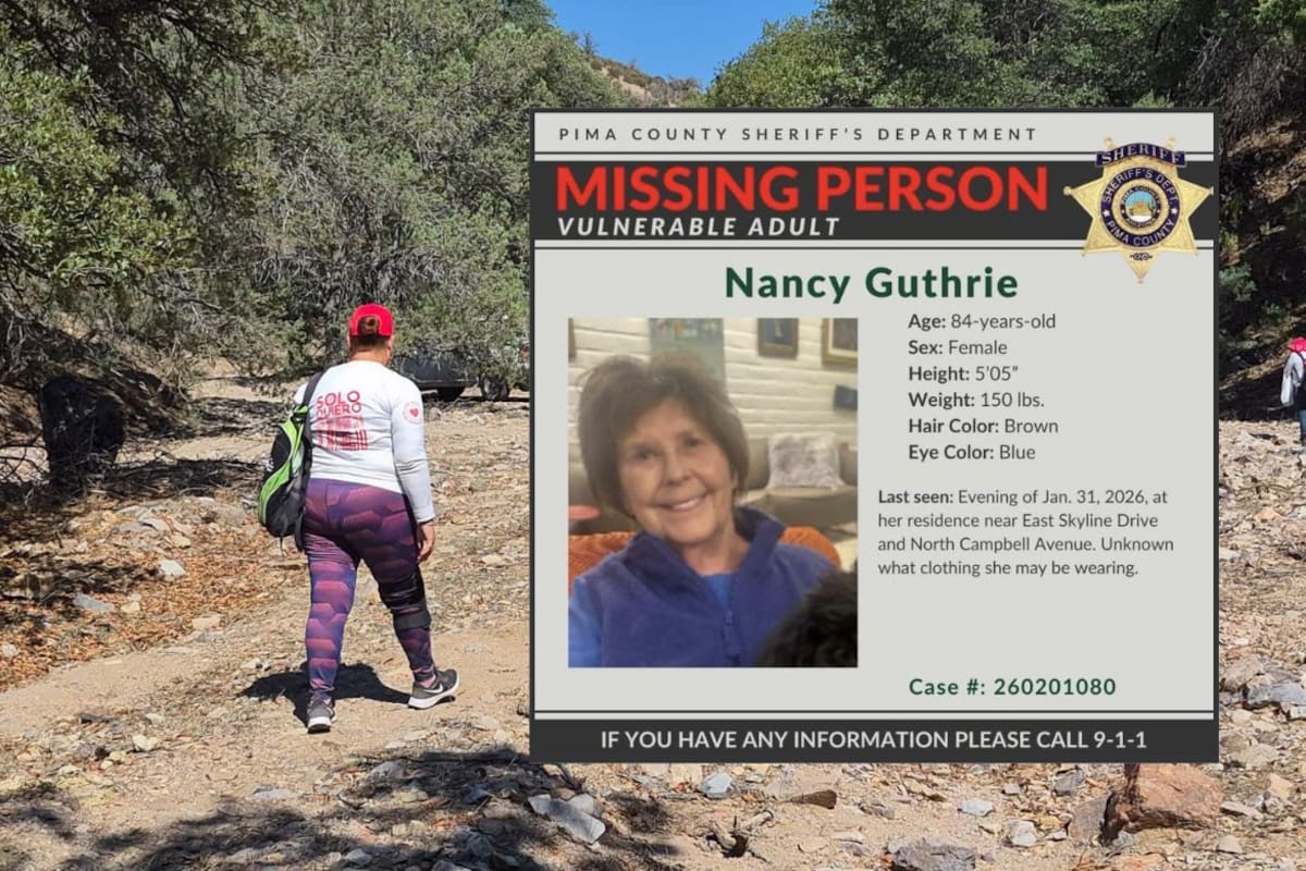 Colectivo nogalense recibe reporte anónimo sobre paradero de Nancy Guthrie