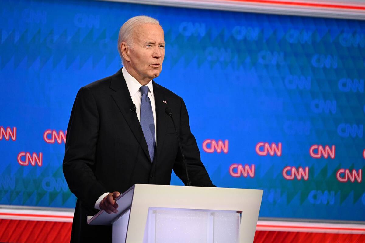 El titubeo y confusión del actual presidente durante ciertos momentos del debate han causado preocupación. | EFE
