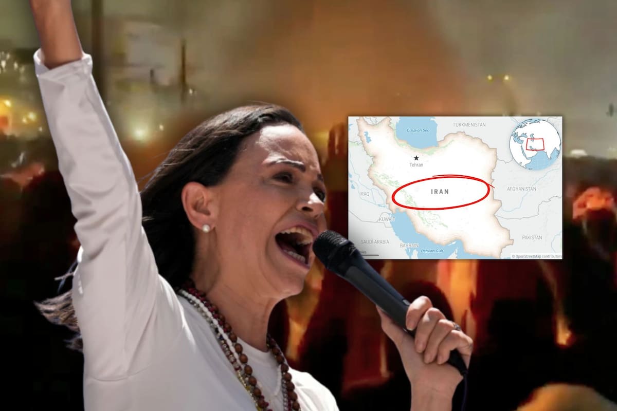 María Corina Machado asegura que “muy pronto” los pueblos de Irán y Venezuela serán libres mientras las protestas en Teherán, Mashhad y Kermán aumentan pese a la represión del gobierno iraní
