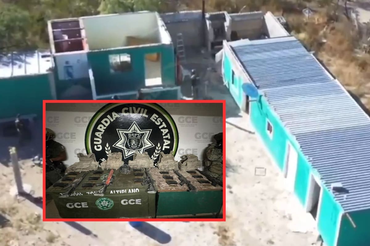 Hallan presunto campo de adiestramiento del crimen organizado en Cedral, San Luis Potosí