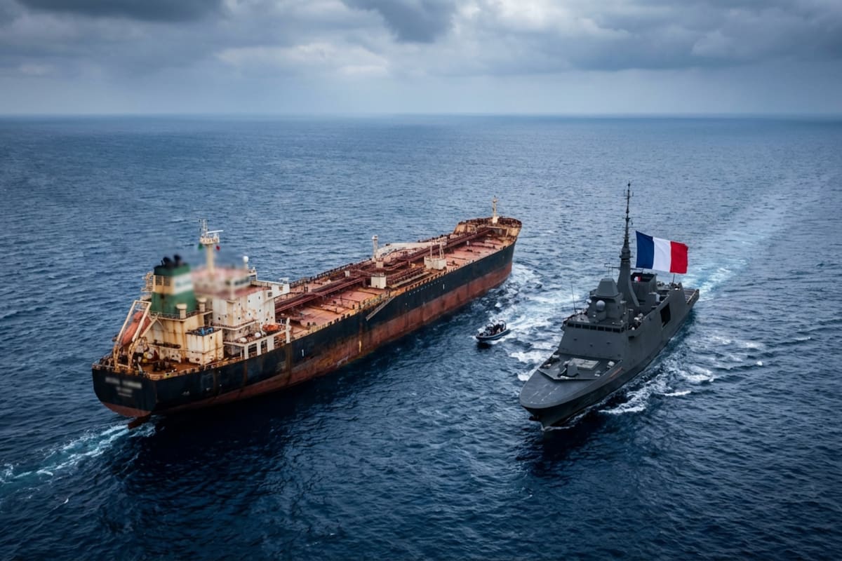 Francia intercepta petrolero ruso en el Mediterráneo: La Marina de Macron detiene al carguero Grinch por sospechas de bandera falsa y evasión de sanciones