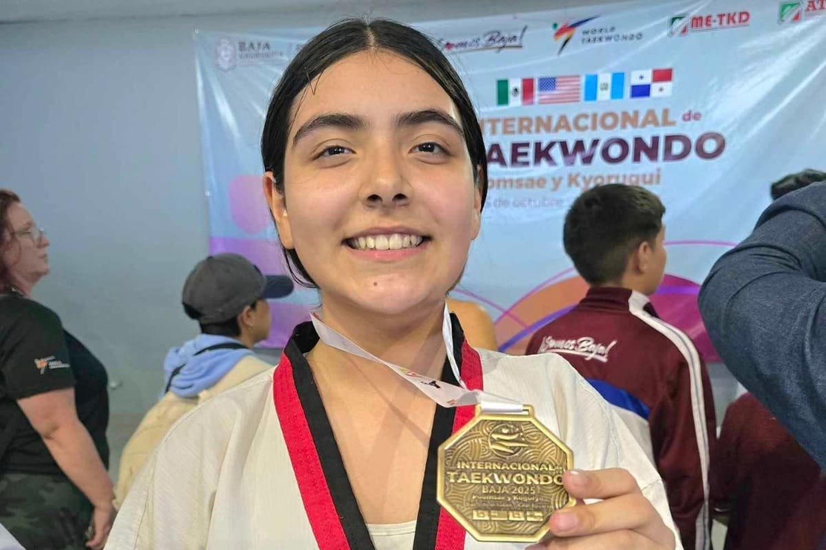 Valeria Macías una promesa del Taekwondo en Mexicali