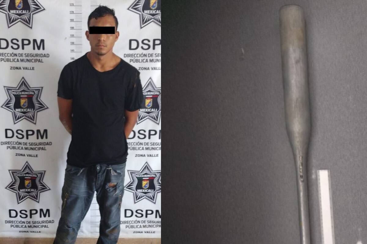 Ataca a policías tras episodio de violencia familiar