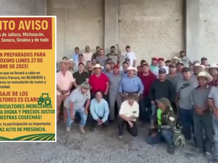 Bloqueos masivos en México: Agricultores anuncian paro nacional este lunes y advierten con video: “Sin respuesta, cerramos carreteras”