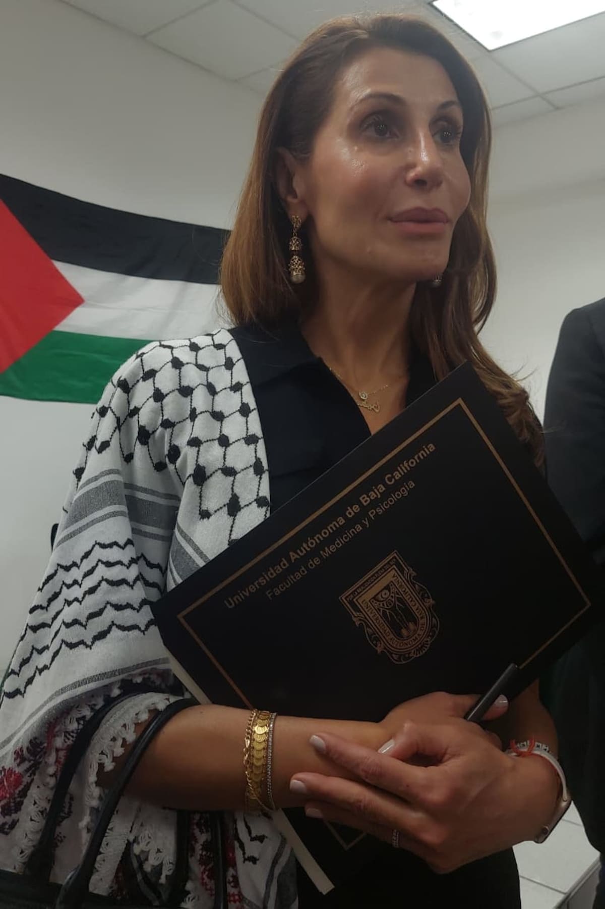 Embajadora del Estado de Palestina en México, Nadya Rasheed. Foto: Khennia Reyes