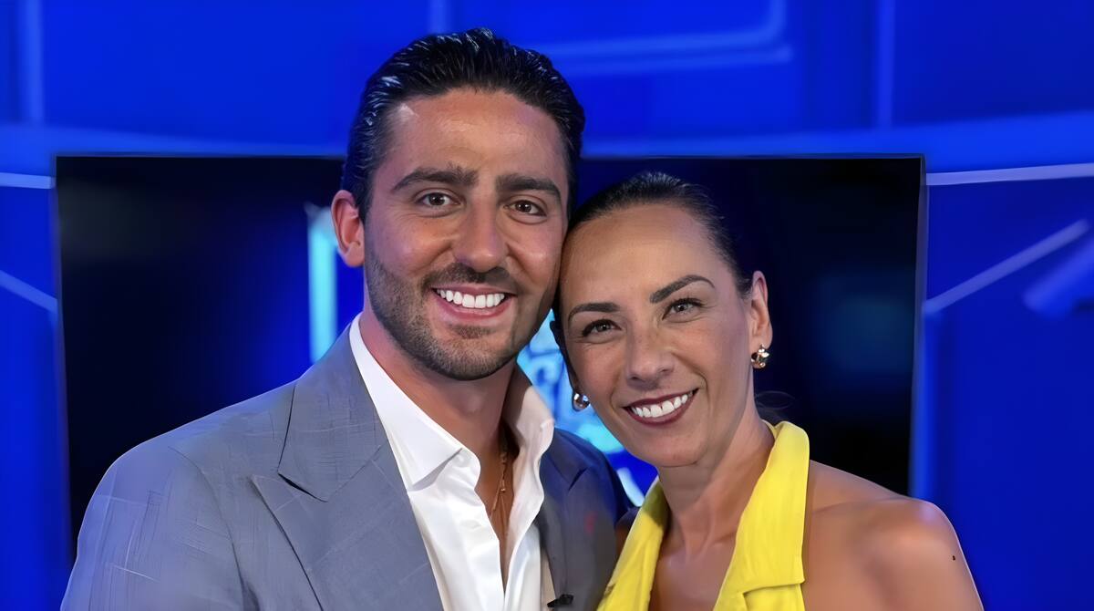 Luis "Potro" Caballero y su tía, Consuelo Duval