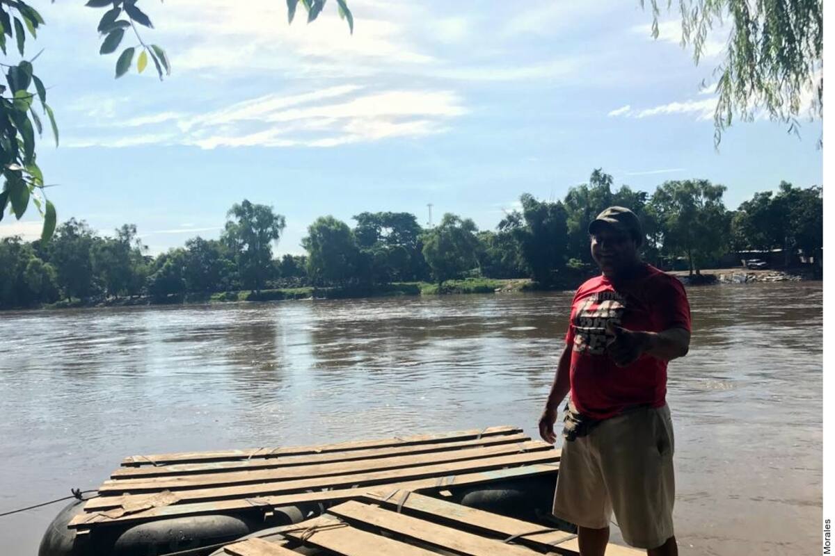 Balseros guatemaltecos viven crisis en el río Sushiate