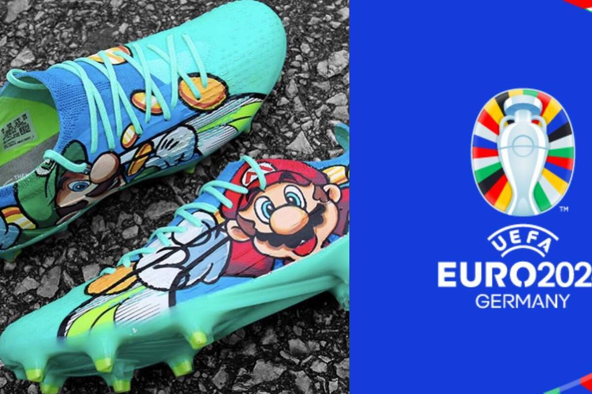 FOTOS: Jugador de Albania juega la Euro con taquetes de Mario Bros