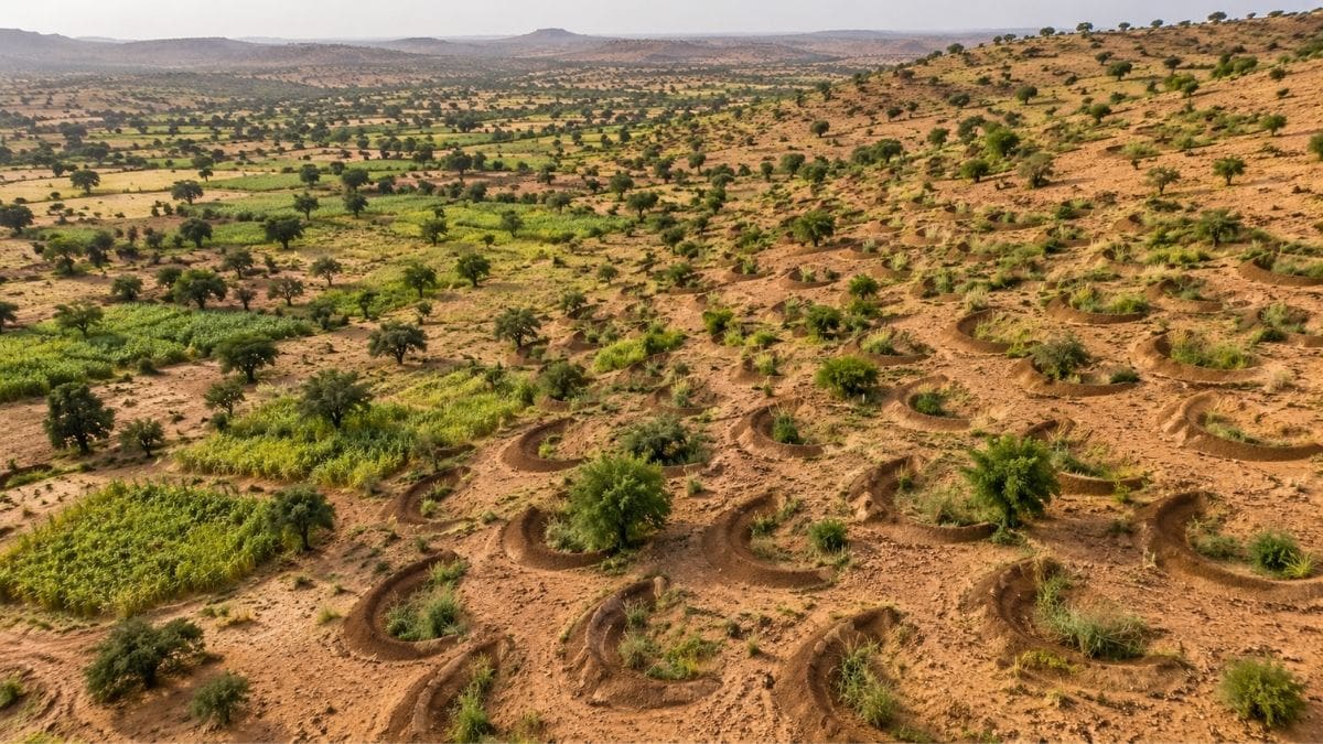 Excavaron cientos de miles de “medias lunas” en uno de los lugares más secos del planeta y años después, los acuíferos subieron, volvió la vegetación y aparecieron más nubes