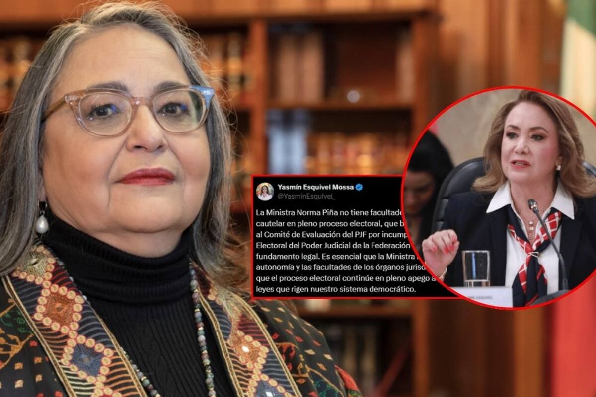 Yasmín Esquivel acusa a Norma Piña de exceder sus facultades; proceso de selección judicial queda congelado