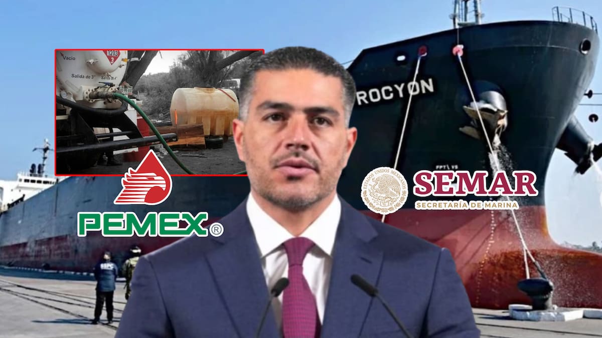 Omar García Harfuch confirmó detenciones por el megadecomiso de millones de litros de huachicol fiscal proveniente de un megabuque de Texas.