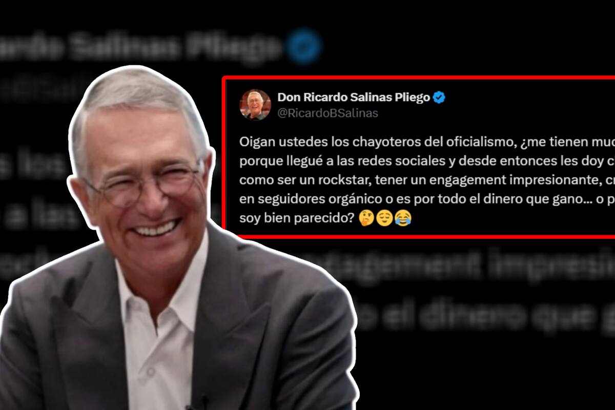 Ricardo Salinas Pliego reta a “chayoteros oficialistas”: “Les doy clases de cómo ser un rockstar”, imponiendo su presencia en redes