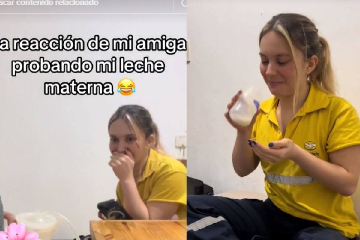 Mujer se viraliza por probar la leche materna de su mejor amiga; “está dulce”