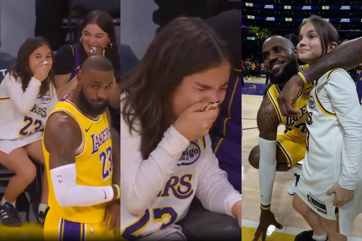 VIDEO: Niña rompe en llanto al conocer a LeBron James