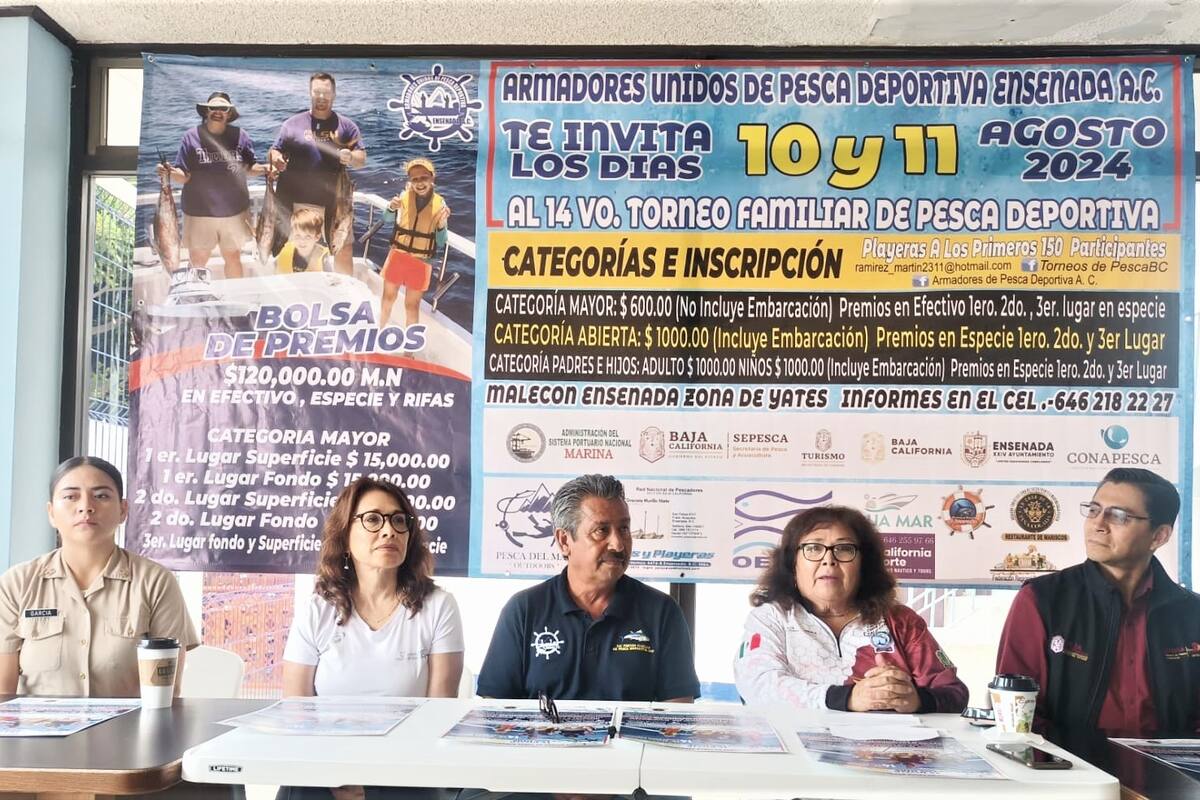 Anuncian 14 edición del Torneo Familiar de Pesca Deportiva