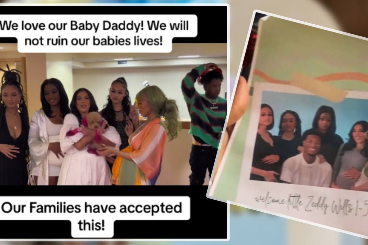 TikTok: Hombre realiza “baby shower” junto a 5 mujeres a las que embarazó al mismo tiempo