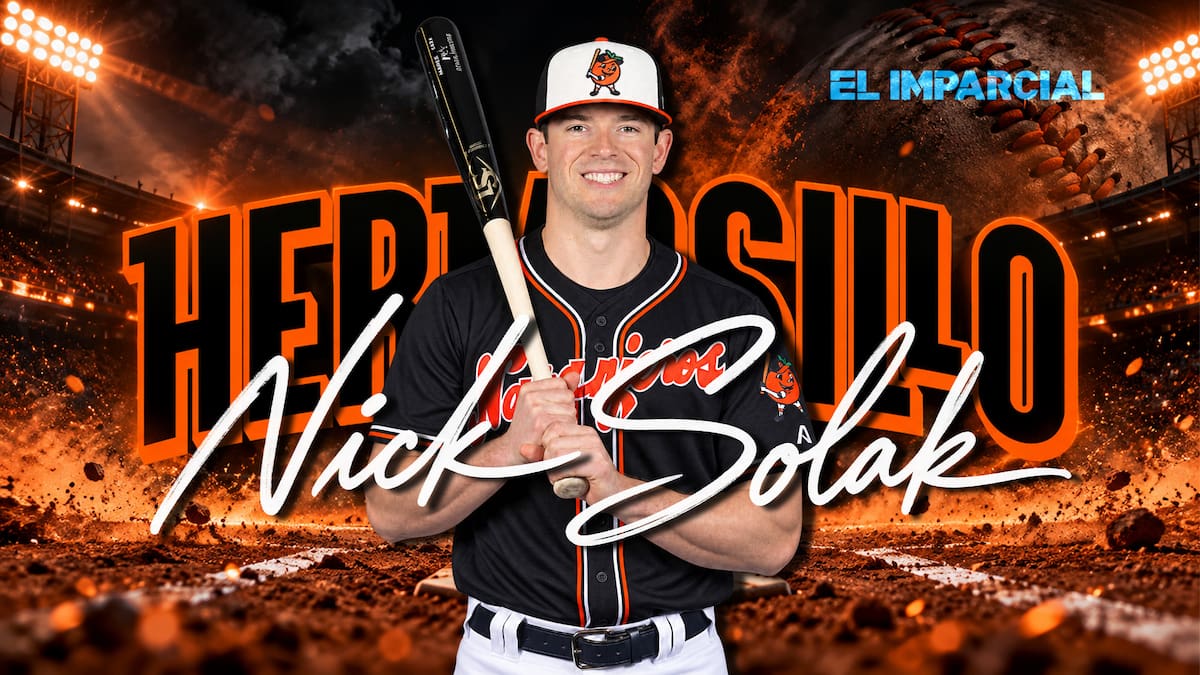 Nick Solak, segunda base de los Naranjeros de Hermosillo. (Foto: Especial GH)