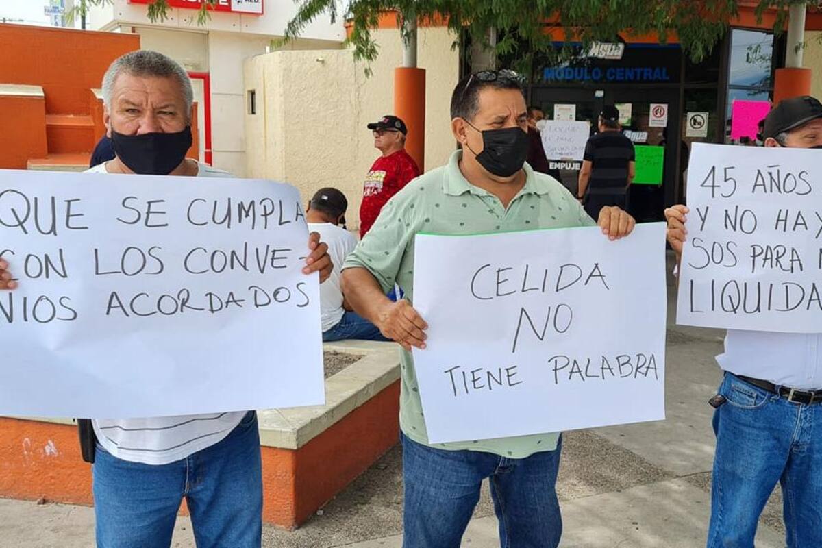 Jubilados de Agua de Hermosillo exigen pago de prestaciones