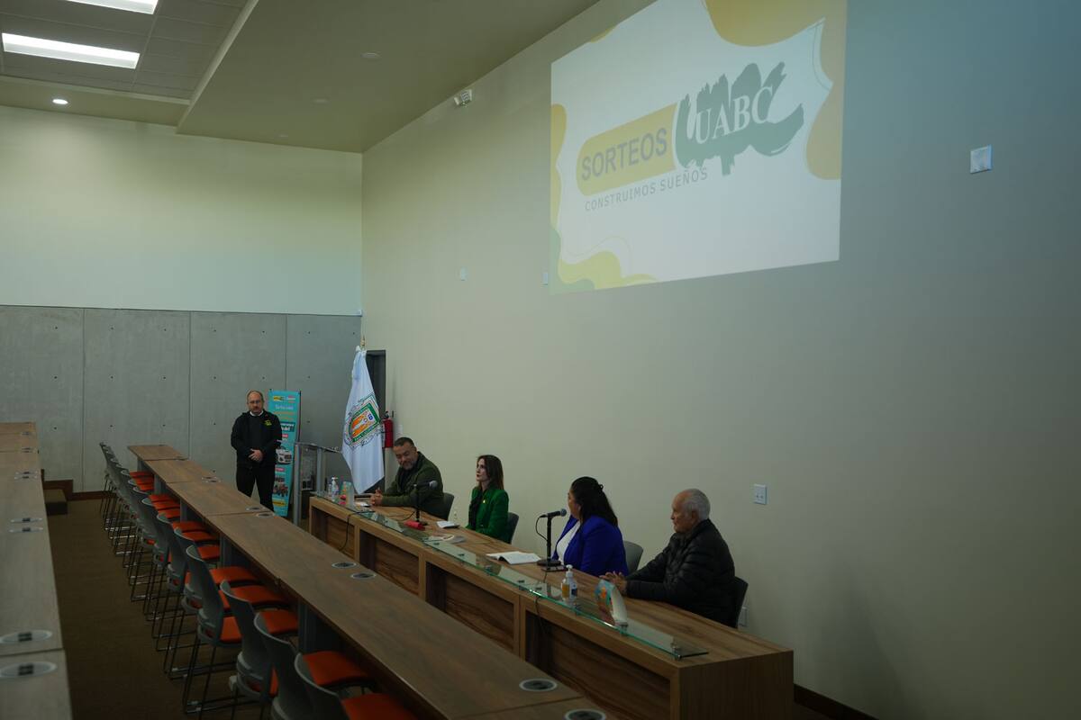 La presentación del Sorteo UABC se realizó en la Facultad de Derecho del campus Tijuana.
