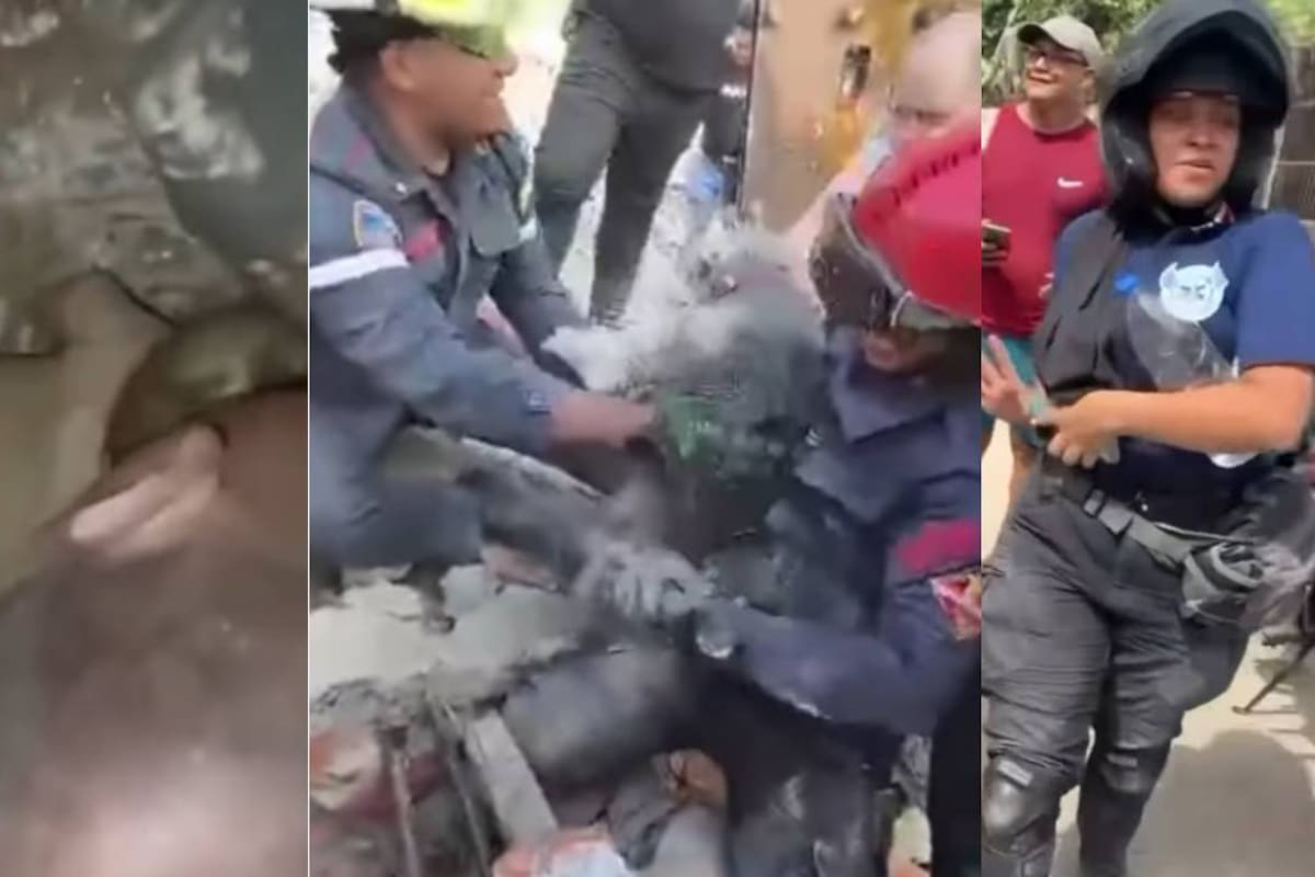 Algunos niños en Venezuela y mascotas son rescatados milagrosamente con vida bajo los escombros luego del doble terremoto de 7.2 y 7.5 en ese país