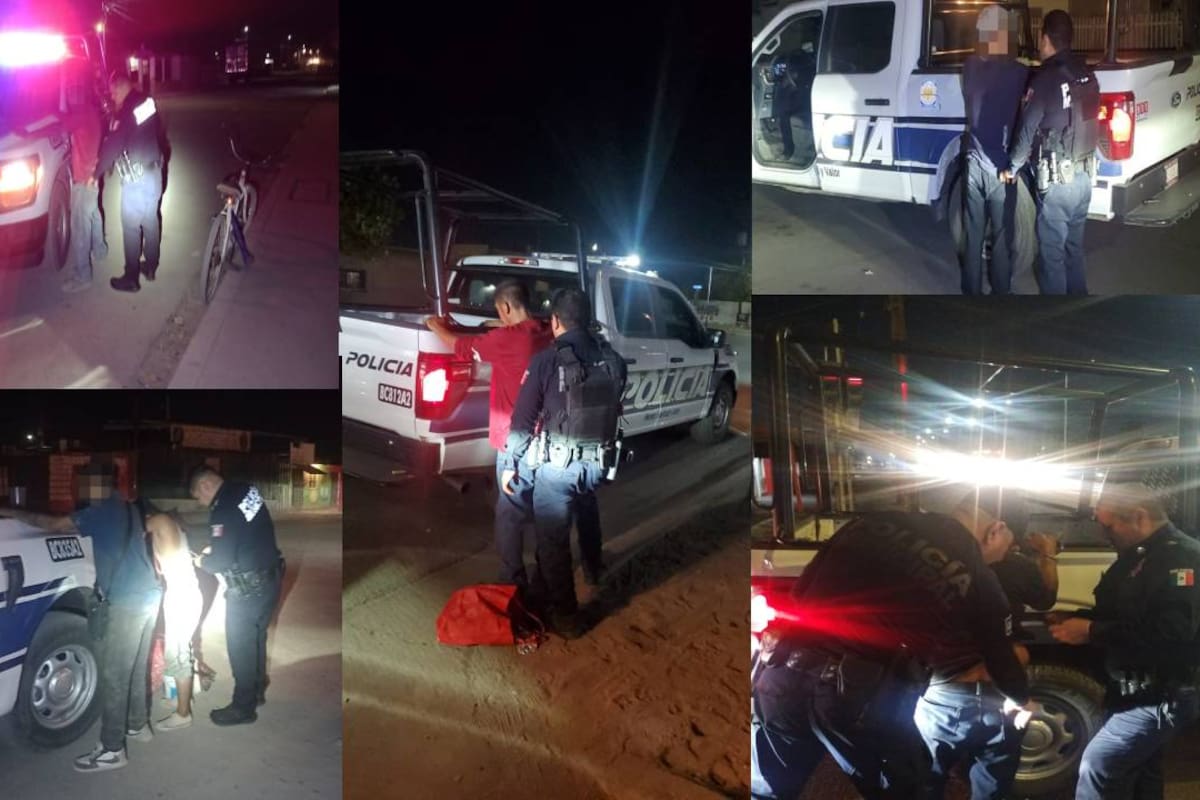 Cinco detenidos en operativos simultáneos en Mexicali