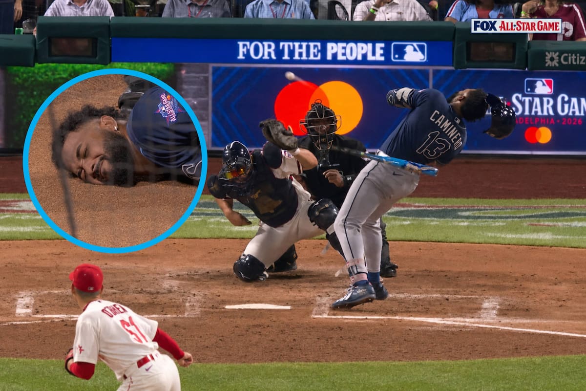 ¿Qué le pasó a Junior Caminero en el MLB All-Star Game 2026? El pelotazo de 98 mph en la mano, el resultado de las radiografías y su estado de salud