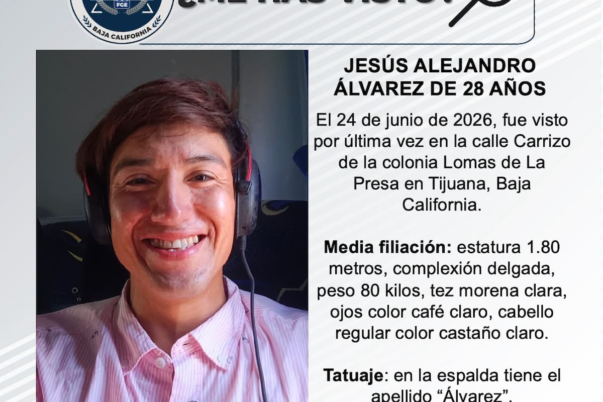 Se busca Jesús Alejandro Álvarez de 28 años