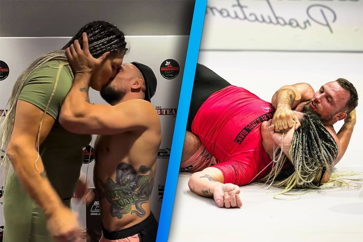 ¡Primera pelea intergénero de la MMA! Craig Jones besó a la fuerza a Gabi García y después la hizo rendirse