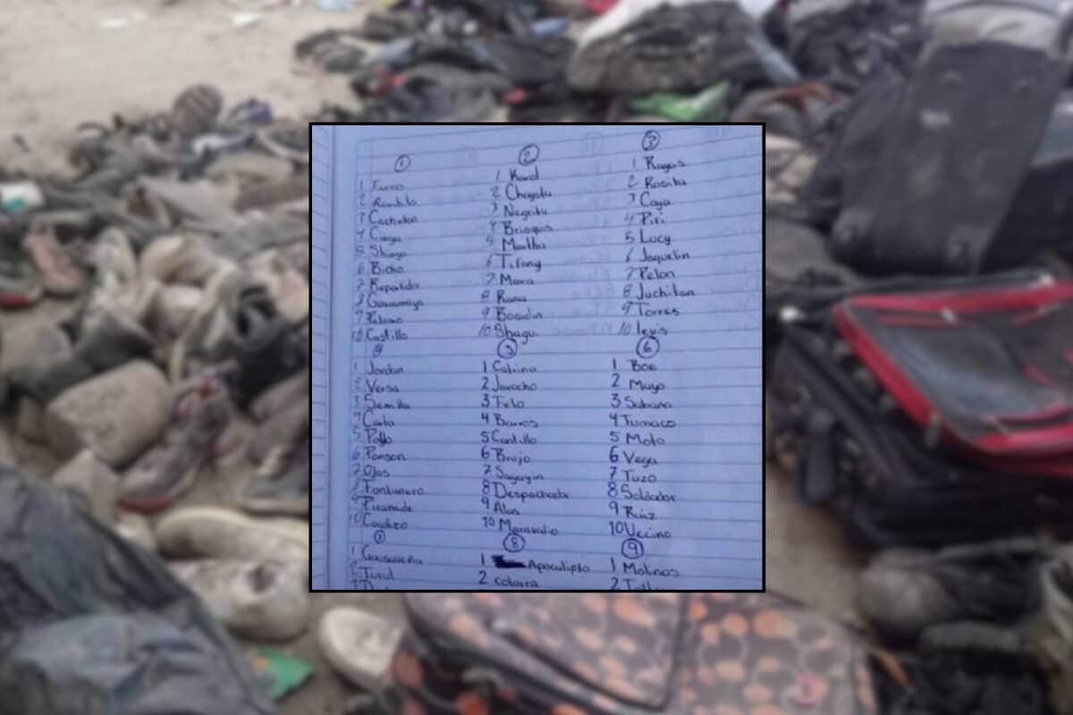 Descubren lista de nombres y apodos hallada junto a restos humanos y objetos personales en un rancho presuntamente utilizado por el narco en Jalisco
