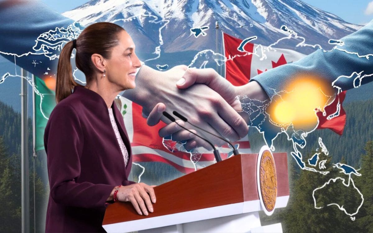 Claudia Sheinbaum afirmó que se busca ampliar inversiones y comercio sin afectar la continuidad del T-MEC con Estados Unidos. | Especial GH/Presidencia