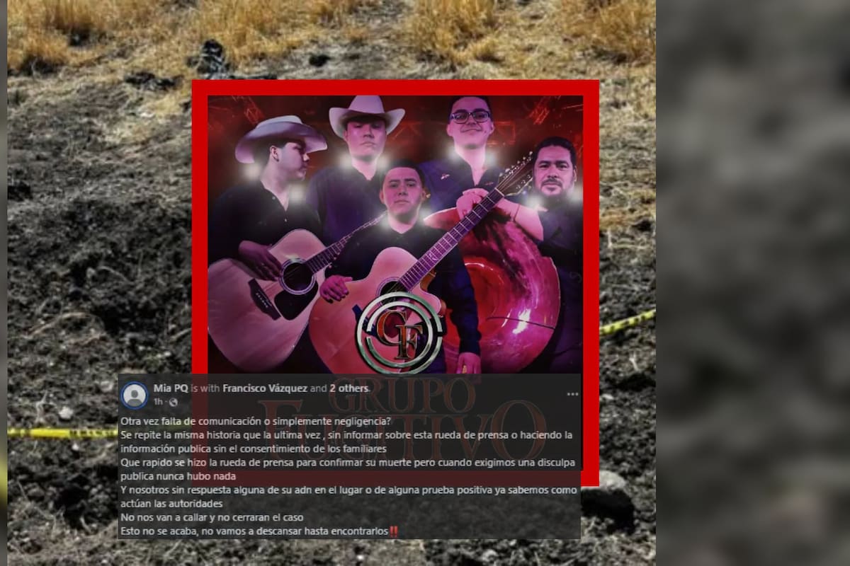3 de 5 integrantes de Grupo Fugitivo fueron calcinados, señala Fiscalía; familiares molestos por no ser informados con anticipación sobre pruebas de ADN