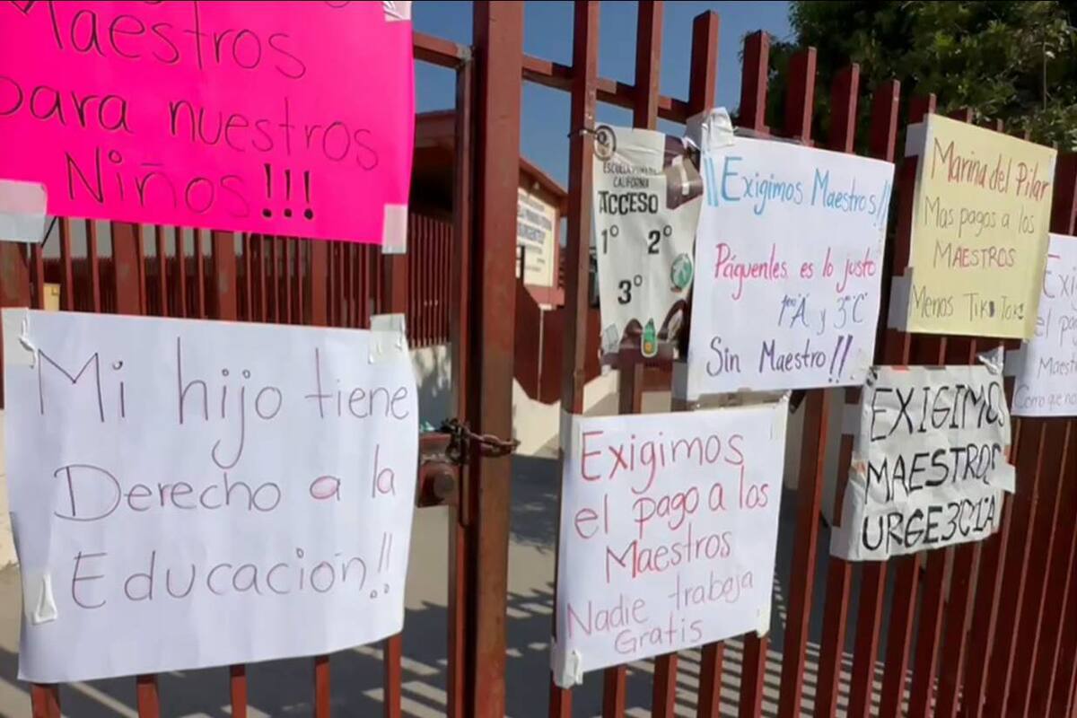 Escuela de Tijuana tiene más de un mes sin clases por falta de maestros