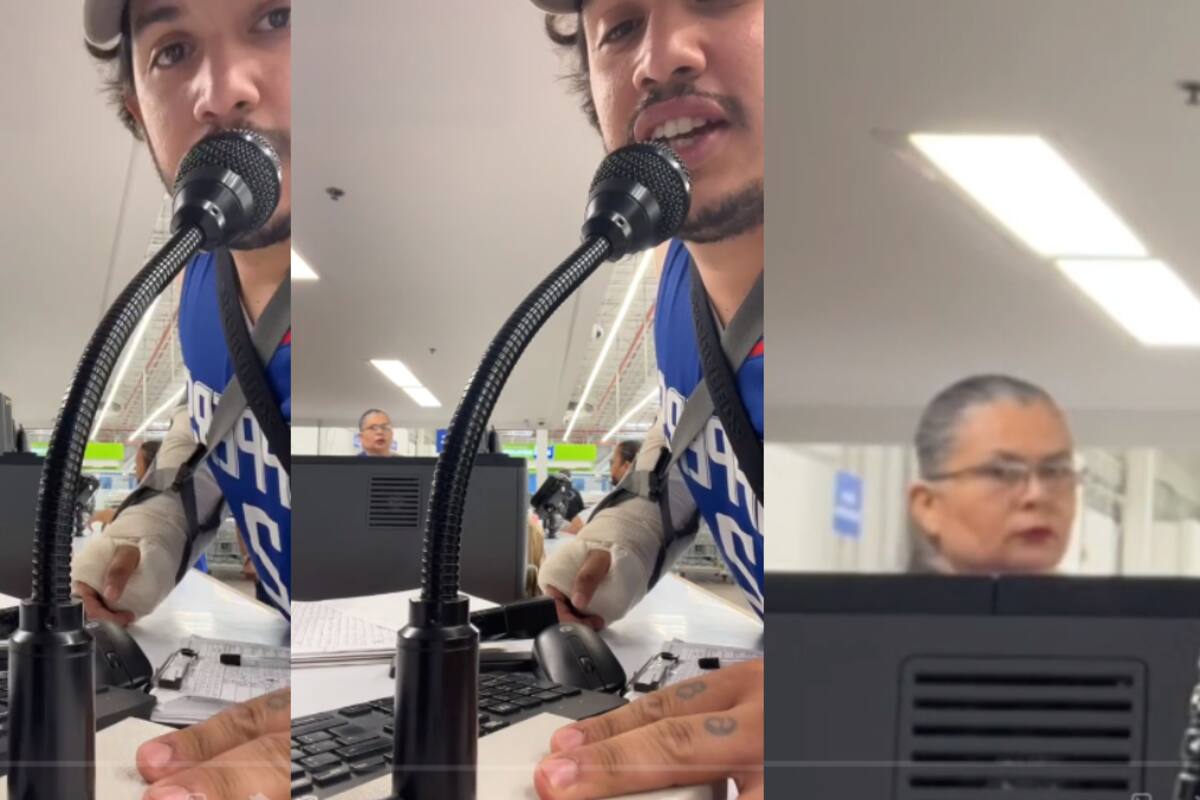 Hombre utiliza sin permiso el micrófono de Sam’s Club para gritar “¿me da una dona?”