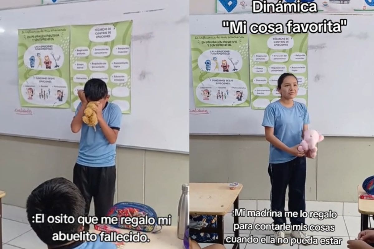 Maestra realiza la dinámica “Mi cosa favorita” con sus alumnos y estos no pueden contener sus lágrimas