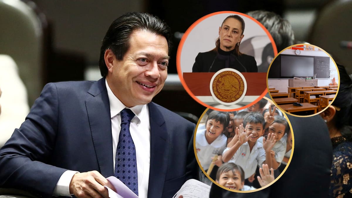 Mario Delgado ratificó el fin de clases para el 5 de junio en Sonora, contradiciendo la versión previa de la presidenta Claudia Sheinbaum sobre el calendario escolar. /Reuters/canva