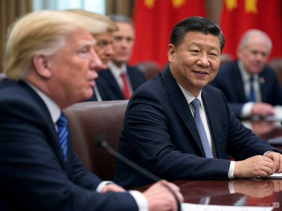 Relación entre Estados Unidos y China. | Imagen creada con IA (Banco digital GH)