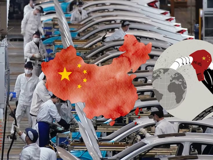 El doble mercado de China: Líder en autos eléctricos e inundador mundial de coches de gasolina