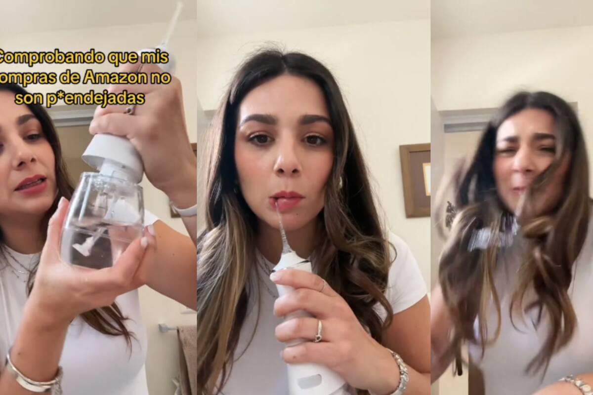 TikTok: joven se vuelve viral por ahogarse con irrigador bucal