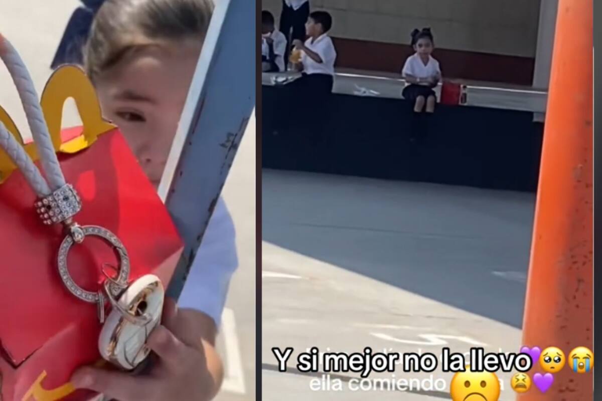 Madre le lleva lonche a su hija para que lo comparta en el recreo, pero se da cuenta de que se sienta sola