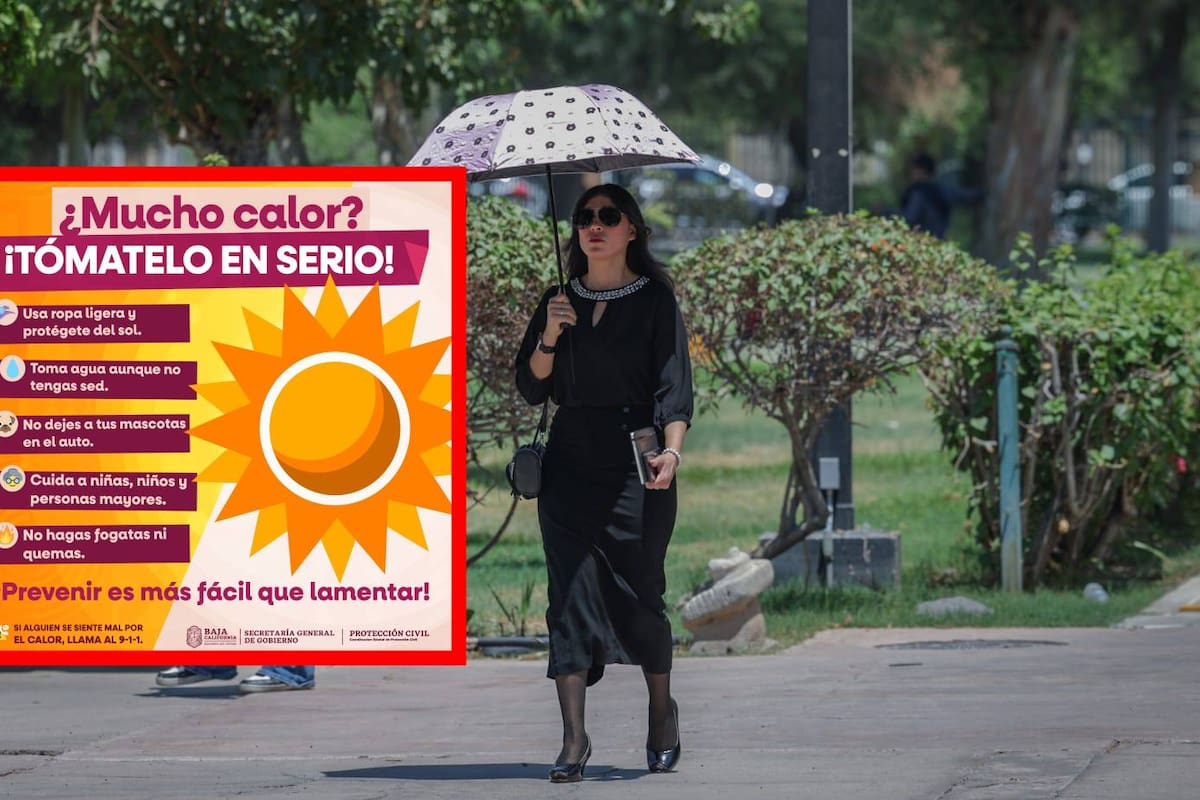 Alertan sobre ola de calor y vientos para próximos días en BC