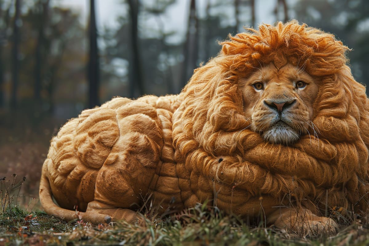 Así se verían los animales con sobrepeso según la Inteligencia Artificial de Midjourney