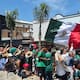 Afición celebra triunfo de México en la Avenida Revolución en Tijuana