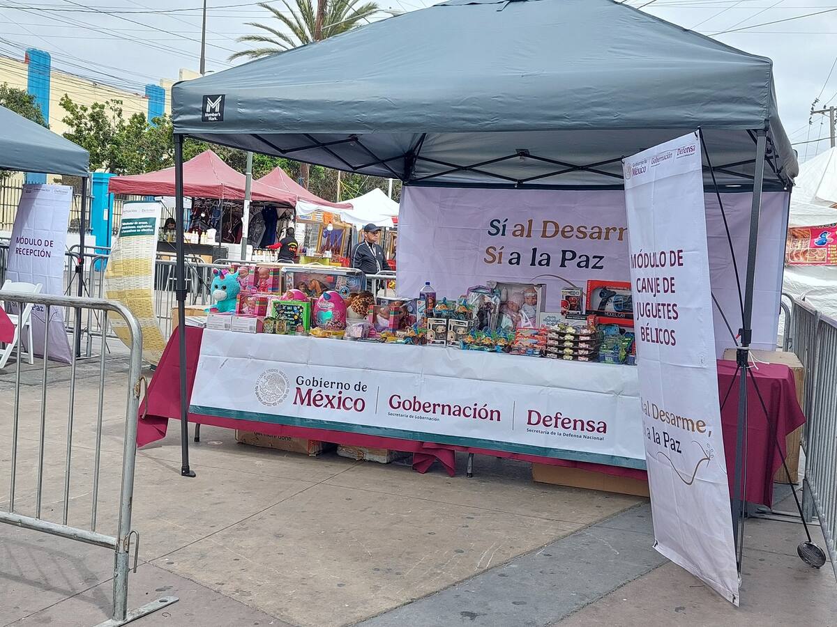 Se recibirán juguetes bélicos que se intercambiarán por juguetes que promuevan la paz.