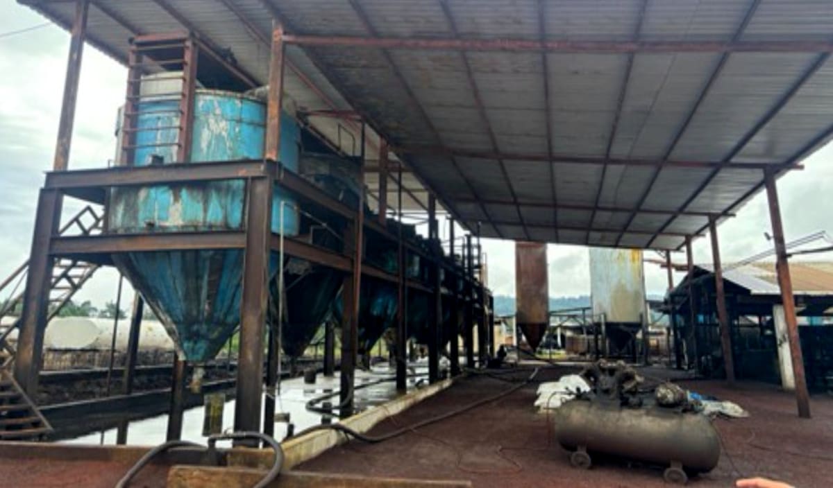 Centro clandestino de combustible en Veracruz.