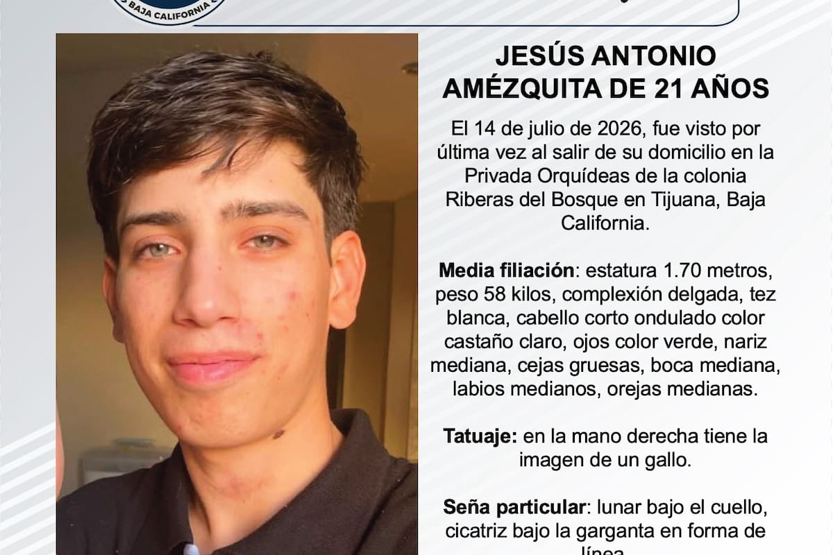 Se busca Jesús Antonio Amézquita de 21 años