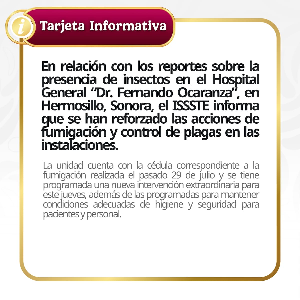 Foto: ISSSTE.